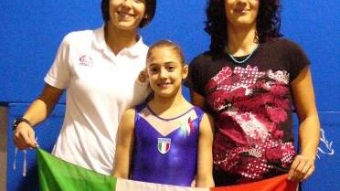 Sofia Bonistalli con le istruttrici dell’Airone-Argotape