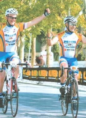 Franco Luchi e Daniele Valiani del Gruppo Sportivo Pineta durante una gara 