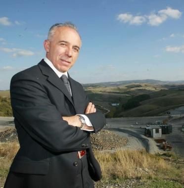 Renzo Macelloni presidente di Belvedere che gestisce la discarica 