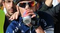 Riccardo Riccò dopo l’arrivo vittorioso nell’edizione passata