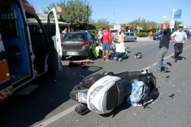 Lincidente in cui &egrave; rimasta coinvolta una ponsacchina 