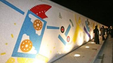 <b>L’OPERA.</b> Uno scorcio del Muro di Baj