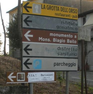A Roccastrada spunta via Berlusconi