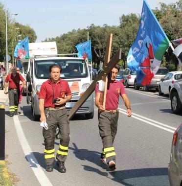 <b>LA CROCE. </b>&Egrave; il simbolo della protesta degli iscritti al Conapo   