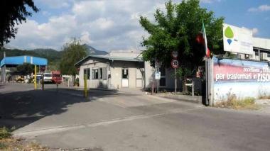 <b>LA SEDE.</b> L’entrata agli impianti della società di smaltimento