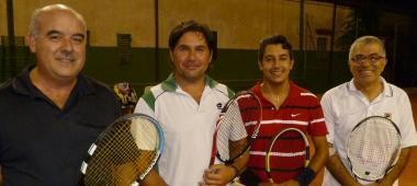 <b>TENNIS. </b>Da sinistra Benedetti, Baldacci, Vallini e Cecchelli 