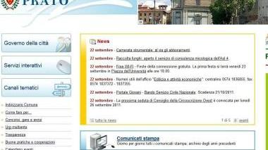 La nuova home page del sito del Comune