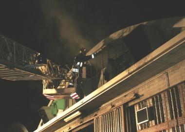 Lintervento dei vigili del fuoco alla Tessitura Tronci 