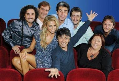 In alto da sinistra Vincenzo Salemme e la sua compagnia, Ascanio Celestini che aprirà la stagione, Gaspare e Zuzzurro. Sopra una scena di “Nozze di sangue” del Teatro dell’Aglio