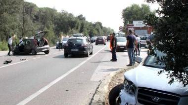 Una foto dell’incidente alla Costanza