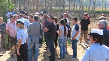 La zona dove è stata trovata la discarica