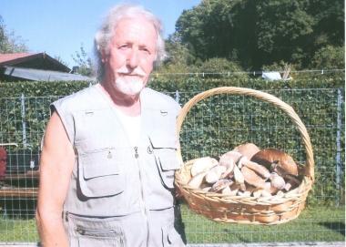 Bacci con un parte dei porcini trovati 