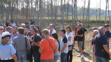 La protesta dei cittadini di Altopascio