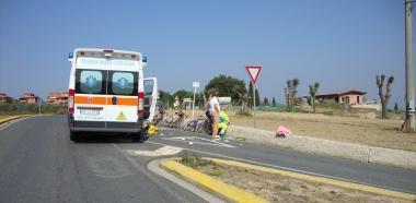 Larrivo dei soccorritori sul luogo dellincidente 