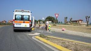 Ciclista in coma dopo una caduta, era con alcuni amici