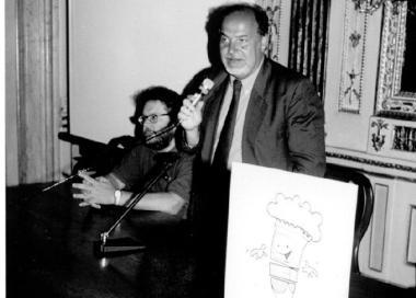 Renato Genovese direttore dei Comics (sopra) 