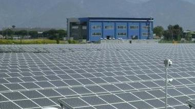 Pannelli fotovoltaici su un tetto