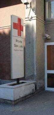 Il pronto soccorso: qui la giovane riusc&igrave; a chiedere aiuto  