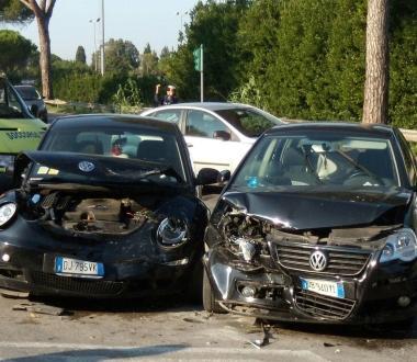 Le due auto incidentate 