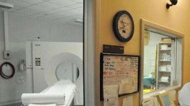 Il reparto di radiologia a Cecina