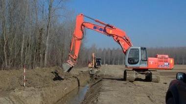 Una ruspa al lavoro