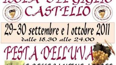 <b>LA LOCANDINA </b>della Festa dell’Uva, da oggi all’Isola del Giglio
