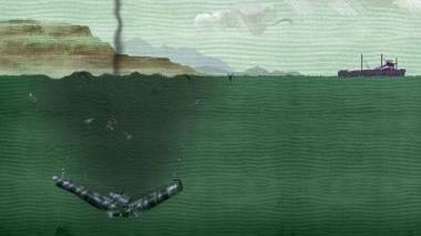 Un’immagine animata tratta dal film sulla tragedia del Medusa
