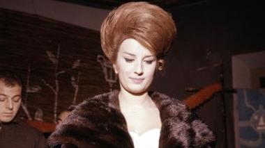 Un’immagine giovanile della cantante Mina