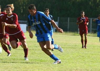 <b>A SECCO. </b>Marino Taddeucci, bomber del Pisa Sporting Club 