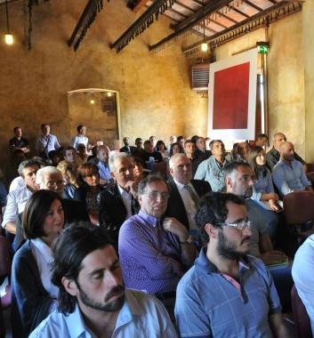 Il pubblico presente al Museo del Cuoio per il convegno sulla sicurezza 
