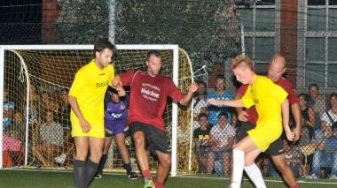 Una partita di calcio a 5 nel campionato scorso