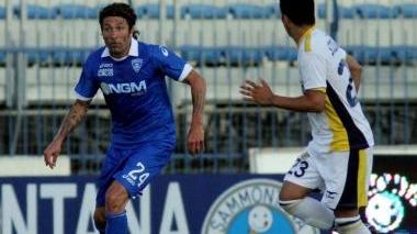 Sopra Antonio Buscé in azione contro la Juve Stabia L’esterno ieri è tornato ad allenarsi con il gruppo