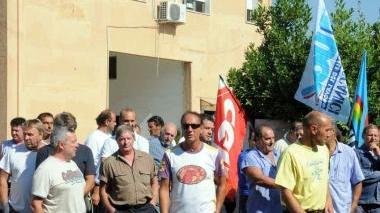 Uno sciopero dei lavoratori della Ciet