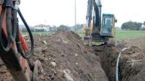 Ruspe al lavoro sulla rete idrica