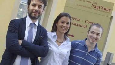 Da sinistra Marco Secondini, Erica Mica, Christian Cipriani