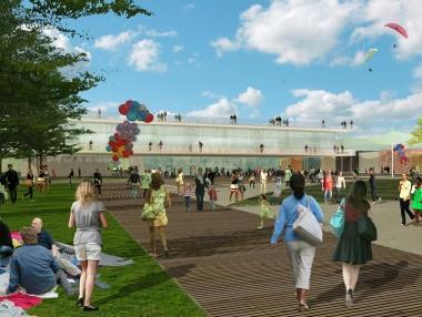 Unimmagine degli spazi dellExpo 2015 