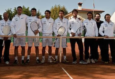 <b>IN FORMA.</b> I giocatori del Tennis Italia 