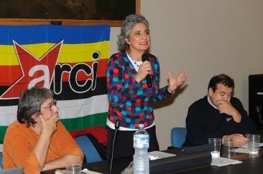 <b>ARCI.</b> Un momento dellintervento di Paola Concia  