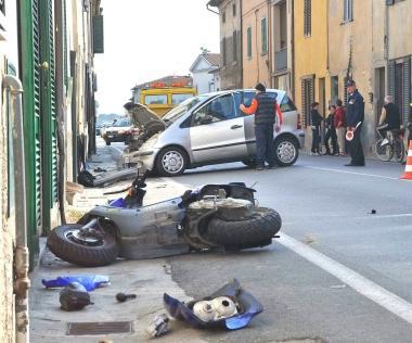 Lincidente di ieri mattina in via Fiorentina 