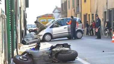L’incidente di ieri mattina in via Fiorentina