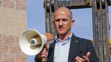 Il segretario Fiom Massimo Braccini