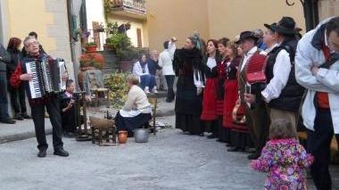 Il gruppo Gigetto del Bicchiere alla Rassegna della castanicoltura