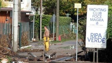 Devastazione provocata dal Magra nelle zone vicine alla foce