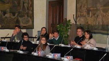 Un momento dell’incontro dei ragazzi