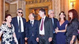 Andrea Bocelli alla festa organizzata in favore della Fondazione Arpa