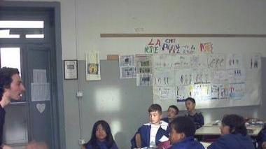 David Ceccarelli coi bambini