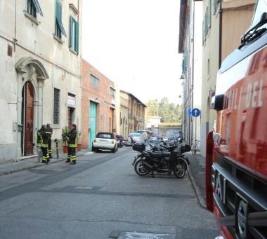 I vigili del fuoco in Venezia nel corso dellintervento 