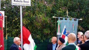 L’intitolazione della piazza a Modesta Rossi