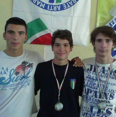 Alcuni atleti pratesi premiati a Montebelluna 