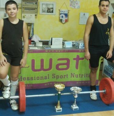 I due atleti Santini e Biancalani 